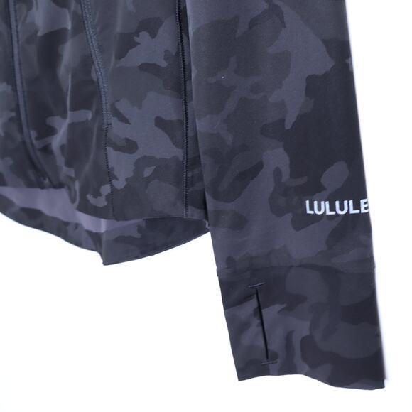 LULULEMON Windbreaker Mist Over Jacket Incognito Camo Multi Grey Women's 6 - Picture 5 of 10
